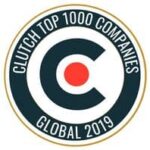 Clutch top 1000 companies global 2019 award for AppDesignCompany
