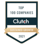 Clutch Top 100 Companies Sustained Growth 2121 App Design Company Award